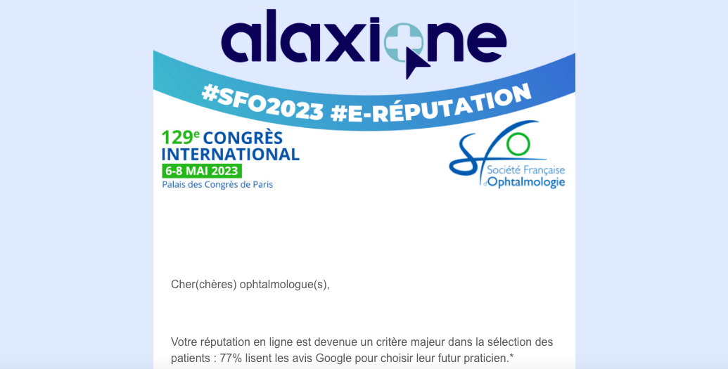 Newsletter SFO2023 Alaxione vous attend