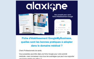 Newsletter votre fiche d’établissement Google