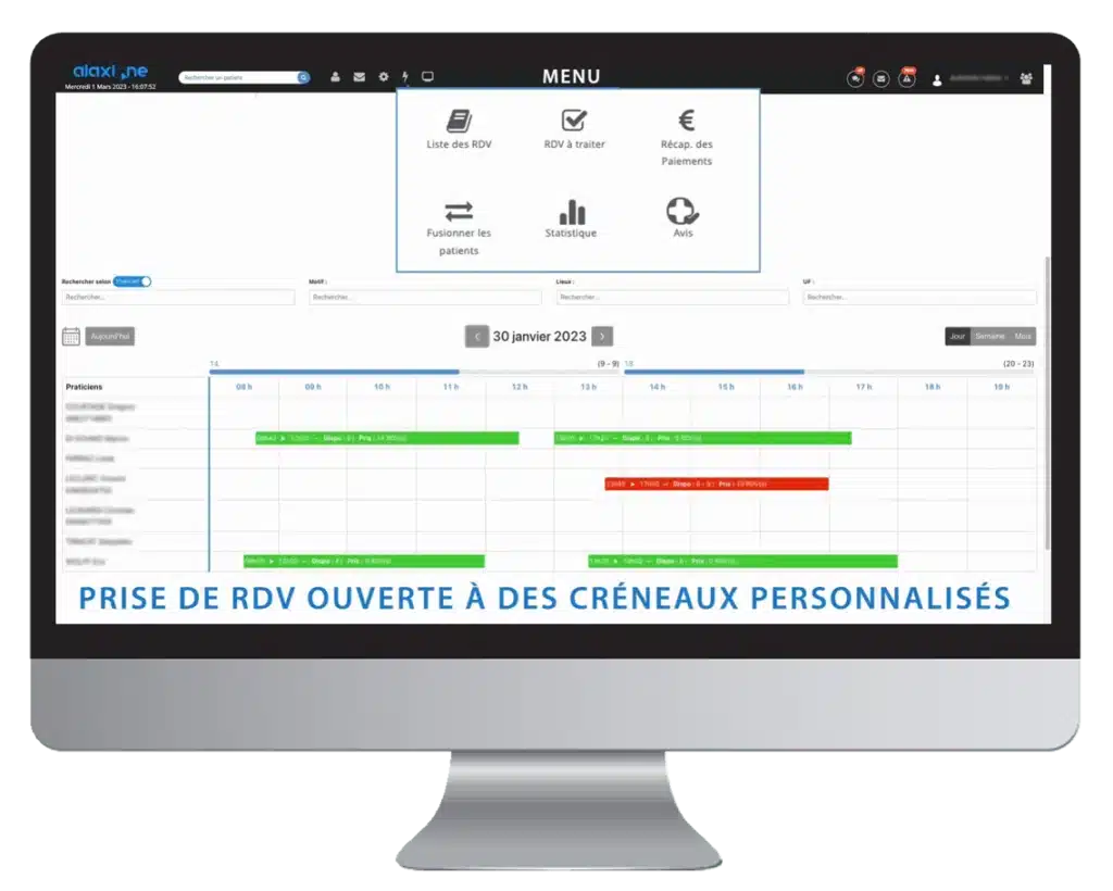 gerer planning rdv medicaux