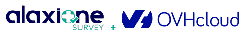 logo alaxione survey et ovh cloud marketplace